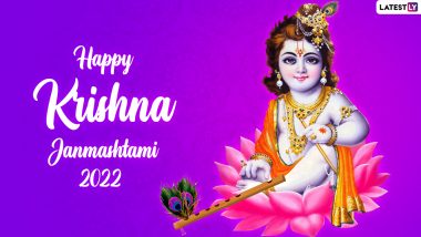 Janmashtami 2022 Messages and HD Wallpapers: Celebrate Gokulashtami by Sharing Lord Krishna Images, Dahi Handi Wishes, WhatsApp Greetings & Festive Quotes With Friends and Family!
